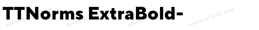 TTNorms ExtraBold字体转换